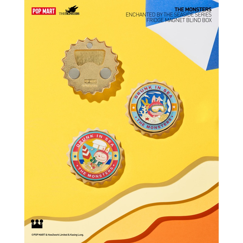 POP MART THE MONSTERS Enchanted by the Seaside Series-Fridge Magnet Blind Box